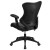 Flash Furniture BL-ZP-806-BK-LEA-GG High Back Designer Black Mesh Executive Swivel Ergonomic Office Chair with LeatherSoft Seat and Adjustable Arms addl-7