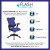 Flash Furniture BL-ZP-806-BL-GG High Back Designer Blue Mesh Executive Swivel Ergonomic Office Chair with Adjustable Arms addl-3