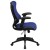 Flash Furniture BL-ZP-806-BL-GG High Back Designer Blue Mesh Executive Swivel Ergonomic Office Chair with Adjustable Arms addl-9