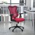 Flash Furniture BL-ZP-806-BY-GG High Back Designer Burgundy Mesh Executive Swivel Ergonomic Office Chair with Adjustable Arms addl-1