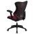 Flash Furniture BL-ZP-806-BY-GG High Back Designer Burgundy Mesh Executive Swivel Ergonomic Office Chair with Adjustable Arms addl-6