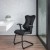 Flash Furniture BL-ZP-806C-GG Designer Black Mesh Sled Base Side Reception Chair with Adjustable Arms addl-1