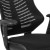Flash Furniture BL-ZP-806C-GG Designer Black Mesh Sled Base Side Reception Chair with Adjustable Arms addl-7