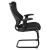 Flash Furniture BL-ZP-806C-GG Designer Black Mesh Sled Base Side Reception Chair with Adjustable Arms addl-8