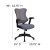 Flash Furniture BL-ZP-806-GY-GG High Back Designer Gray Mesh Executive Swivel Ergonomic Office Chair with Adjustable Arms addl-5