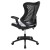 Flash Furniture BL-ZP-806-WH-GG High Back Designer White Mesh Executive Swivel Ergonomic Office Chair with Adjustable Arms addl-7