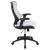 Flash Furniture BL-ZP-806-WH-GG High Back Designer White Mesh Executive Swivel Ergonomic Office Chair with Adjustable Arms addl-9
