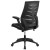 Flash Furniture BL-ZP-809-BK-GG High Back Designer Black Mesh Executive Swivel Ergonomic Office Chair with Height Adjustable Flip-Up Arms addl-6