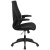 Flash Furniture BL-ZP-809-BK-GG High Back Designer Black Mesh Executive Swivel Ergonomic Office Chair with Height Adjustable Flip-Up Arms addl-8