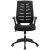 Flash Furniture BL-ZP-809-BK-GG High Back Designer Black Mesh Executive Swivel Ergonomic Office Chair with Height Adjustable Flip-Up Arms addl-9