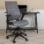 Flash Furniture BL-ZP-809D-DKGY-GG High Back Dark Gray Mesh Spine-Back Ergonomic Drafting Chair with Adjustable Foot Ring and Adjustable Flip-Up Arms addl-1