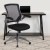 Flash Furniture BL-ZP-8805-BK-GG Mid-Back Black Mesh Swivel Ergonomic Task Office Chair with Gray Frame and Flip-Up Arms addl-1