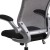 Flash Furniture BL-ZP-8805-BK-GG Mid-Back Black Mesh Swivel Ergonomic Task Office Chair with Gray Frame and Flip-Up Arms addl-7