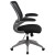Flash Furniture BL-ZP-8805-BK-GG Mid-Back Black Mesh Swivel Ergonomic Task Office Chair with Gray Frame and Flip-Up Arms addl-8