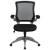 Flash Furniture BL-ZP-8805-BK-GG Mid-Back Black Mesh Swivel Ergonomic Task Office Chair with Gray Frame and Flip-Up Arms addl-9