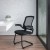 Flash Furniture BL-ZP-8805C-GG Black Mesh Sled Base Side Reception Chair with Flip-Up Arms addl-1