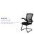 Flash Furniture BL-ZP-8805C-GG Black Mesh Sled Base Side Reception Chair with Flip-Up Arms addl-3