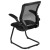 Flash Furniture BL-ZP-8805C-GG Black Mesh Sled Base Side Reception Chair with Flip-Up Arms addl-6