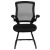 Flash Furniture BL-ZP-8805C-GG Black Mesh Sled Base Side Reception Chair with Flip-Up Arms addl-9