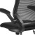 Flash Furniture BL-ZP-8805D-BK-GG Mid-Back Black Mesh Ergonomic Drafting Chair with Adjustable Foot Ring and Flip-Up Arms addl-12