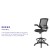 Flash Furniture BL-ZP-8805D-BK-GG Mid-Back Black Mesh Ergonomic Drafting Chair with Adjustable Foot Ring and Flip-Up Arms addl-3
