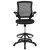 Flash Furniture BL-ZP-8805D-BK-GG Mid-Back Black Mesh Ergonomic Drafting Chair with Adjustable Foot Ring and Flip-Up Arms addl-9