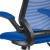Flash Furniture BL-ZP-8805D-BLUE-GG Mid-Back Blue Mesh Ergonomic Drafting Chair with Adjustable Foot Ring and Flip-Up Arms addl-12