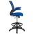 Flash Furniture BL-ZP-8805D-BLUE-GG Mid-Back Blue Mesh Ergonomic Drafting Chair with Adjustable Foot Ring and Flip-Up Arms addl-8