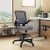 Flash Furniture BL-ZP-8805D-DKGY-GG Mid-Back Dark Gray Mesh Ergonomic Drafting Chair with Adjustable Foot Ring and Flip-Up Arms addl-1