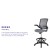 Flash Furniture BL-ZP-8805D-DKGY-GG Mid-Back Dark Gray Mesh Ergonomic Drafting Chair with Adjustable Foot Ring and Flip-Up Arms addl-3