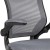 Flash Furniture BL-ZP-8805D-DKGY-GG Mid-Back Dark Gray Mesh Ergonomic Drafting Chair with Adjustable Foot Ring and Flip-Up Arms addl-7
