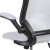 Flash Furniture BL-ZP-8805D-WH-GG Mid-Back White Mesh Ergonomic Drafting Chair with Adjustable Foot Ring and Flip-Up Arms addl-12