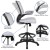 Flash Furniture BL-ZP-8805D-WH-GG Mid-Back White Mesh Ergonomic Drafting Chair with Adjustable Foot Ring and Flip-Up Arms addl-4
