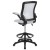 Flash Furniture BL-ZP-8805D-WH-GG Mid-Back White Mesh Ergonomic Drafting Chair with Adjustable Foot Ring and Flip-Up Arms addl-6