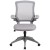 Flash Furniture BL-ZP-8805-GY-GG Mid-Back Gray Mesh Swivel Ergonomic Task Office Chair with Gray Frame and Flip-Up Arms addl-10