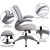 Flash Furniture BL-ZP-8805-GY-GG Mid-Back Gray Mesh Swivel Ergonomic Task Office Chair with Gray Frame and Flip-Up Arms addl-5