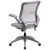 Flash Furniture BL-ZP-8805-GY-GG Mid-Back Gray Mesh Swivel Ergonomic Task Office Chair with Gray Frame and Flip-Up Arms addl-7
