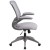 Flash Furniture BL-ZP-8805-GY-GG Mid-Back Gray Mesh Swivel Ergonomic Task Office Chair with Gray Frame and Flip-Up Arms addl-9