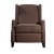 Flash Furniture BO-BS7002-1-BR-GG Traditional Style Slim Brown Polyester Push Back Wingback Recliner with Accent Nail Trim addl-10