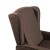 Flash Furniture BO-BS7002-1-BR-GG Traditional Style Slim Brown Polyester Push Back Wingback Recliner with Accent Nail Trim addl-11
