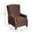 Flash Furniture BO-BS7002-1-BR-GG Traditional Style Slim Brown Polyester Push Back Wingback Recliner with Accent Nail Trim addl-4