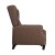 Flash Furniture BO-BS7002-1-BR-GG Traditional Style Slim Brown Polyester Push Back Wingback Recliner with Accent Nail Trim addl-9