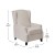 Flash Furniture BO-BS7002-1-CREAM-GG Traditional Style Slim Cream Fabric Push Back Wingback Recliner with Accent Nail Trim addl-4