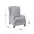 Flash Furniture BO-BS7002-1-GY-GG Traditional Style Slim Gray Polyester Push Back Wingback Recliner with Accent Nail Trim addl-4