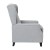 Flash Furniture BO-BS7002-1-GY-GG Traditional Style Slim Gray Polyester Push Back Wingback Recliner with Accent Nail Trim addl-7