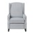Flash Furniture BO-BS7002-1-GY-GG Traditional Style Slim Gray Polyester Push Back Wingback Recliner with Accent Nail Trim addl-8