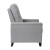 Flash Furniture BO-BS7003-LGY-GG Transitional Style Light Gray Fabric Push Back Pillow Back Recliner with Accent Nail Trim addl-7