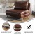Flash Furniture BO-BS-BS031-BRN-GG Brown LeatherSoft Convertible Tri-Fold Multifunctional Adjustable Sleeper Chair with Pillow addl-3