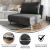 Flash Furniture BO-BS-BS031-DKGRY-GG Dark Gray Convertible Tri-Fold Multifunctional Adjustable Sleeper Chair with Pillow addl-3