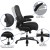 Flash Furniture BT-20180-GG Big & Tall Black Mesh Executive Swivel Office Chair with Lumbar and Back Support and Wheels addl-5